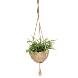 Natural Hanging Seagrass Plant Baskets Dural Layer Flower Planting Basket Holder Garden Decor V1294-YM0717-10126766