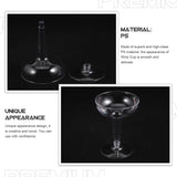 Clear Tall Stemmed Drinking Cups Set of 20, Simple Design, Plastic, Perfect for Parties and Everyday V1370-AZ4-15176
