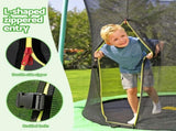 Bestway 8ft Trampoline Kids Rebounder Safety Net Enclosure Outdoor Fitness 2.44m for Ages 6 BW-TRAMPO-59102