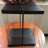 Gift Boxes Transparent Gift Cake Box, Transparent Display Case Gift Boxes with Base Lid, Ribbon for V1369-AZ3-W-21040