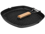 NonStick Practical Frying Pan Steak Skillet BBQ with Foldable Handle Kitchen Supplies V1294-YM0718-3118200268312