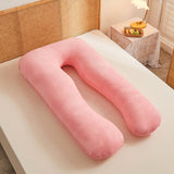 Maternity Pillow U-Shaped Pregnancy Pillow Pregnancy Body Pillow Breastfeeding - Light Gray - Size V1106-115-74101-LTG-70-130CM