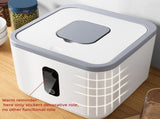 Airtight Rice Dispenser Large Kitchen Grain Storage Container with Lid for Cereal, Flour, Beans, V1366-AZ2-W-11858