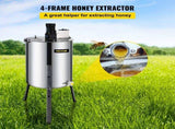 4 Frame Electric Honey Extractor Beekeeping 120 W Motor 2 Clear Lids V952-S-4XXDDYMJ0000001V3