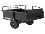 Heavy Duty ATV Trailer Steel Dump Cart, 750-Pound 15 Cubic Feet, Garden Utility Trailer with V952-HYTCTPK12CUFTVB4CV0
