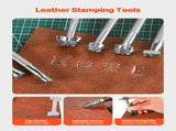 Leather Working Tools Kit, 59 PCS Leather Craft Tools with Portable Canvas Storage Bag, Engraving V952-PGGJTZFBGJB6K60DTV0