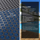 Aqua Buddy Pool Cover 600 Micron 10x4m w/ Roller 4m Swimming Pools Black Solar Blanket PC-100X40-XL-BK-BL-40ROL