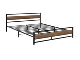 Artiss Bed Frame Double Size Metal Base Mattress Platform Foundation Black DREW MBED-C-DREW-D-BK-AB