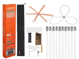 Chimney Sweep Kit, 10m Maximum Extendable Length Chimney, Chimney Cleaner Sweeper with Dual V952-SSTYCQSTJ33YU9QRM001V0