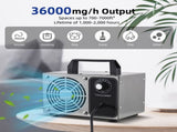 Ozone Generator 36,000mg/h Stainless Steel Ozone Machine Odor Removal Ionizer Air Purifier Ozone for V1294-YM0901-H48091EU-1