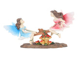 Fairy Statue Ornament Seesaw Figure Resin Realistic Figurine Decoration for Garden Home Living Room V1294-YM0710-3115230104211