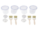 Paint Container Set 1000ml Airtight Transparent Paint Storage Cup with Mixing Ball Paint Brush for V1294-YM0901-3114240060411