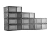 Shoe Storage Boxes, 9 Pack Clear Stackable Shoe Boxes Storage Organizers with Magnetic Door, Fit up V952-KDDQTMCXXHQK0RMOI001V0