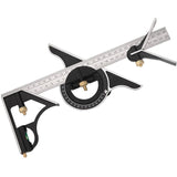 Metal Combination Square Multi-Function Carpentry Ruler Combination Angle Ruler With Zero Level V1188-MS-227-2253