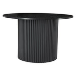 Luxe Black Ribbed Texture Wooden Coffee Table V264-TAB-723C-BLK-NA-1