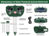 Ultrasonic Pest Repeller Solar Powered Outdoor,Cat Repeller Outdoor,Solar Animal Repeller Ultrasonic V1366-AZ2-W-05558