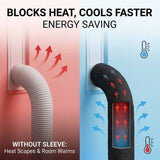 Portable AC Hose Insulation Sleeve, Portable Air Conditioner Hose Cover Wrap, Fits for 5" & 5.9" V1366-AZ2-W-15277