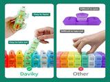 Monthly Pill Organizer 4 Times a Day, 30 Day Pill Organizer with Daily Pill Box Organizer, One Month V1259-DP01-A-2385