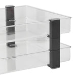Desk File Letter Tray Layered Classified Documents Rack Acrylic Office Storage Rack Transparent 2 V1294-YM0626-3117220312913