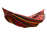 Garden Hammock Polyester Cotton Single Double Hammock Up to 440.9lb Anti Rollover Portable Hammock V1294-YM0901-3116240019711
