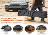 2PCS Traction Boards with PP for Mud Snow Sand Storage Bag Long Black V952-QCTKBZBS2JZZYHDQZV0