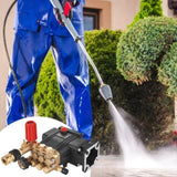 VEVOR Pressure Washer Pump, 19 mm Shaft Horizontal Triplex Plunger, 3700 PSI, 2.5 GPM, Replacement V952-HZQZBHZ34INCHI62CV0