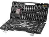 Tap and Die Set, 116-Piece Include Metric and SAE Size, Bearing Steel Taps and Dies, Essential V952-SZHMJZSZBY116ORORV0