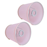 2PCS European Style E14 Lamp Shade Pink Lampshade for Chandelier Table Wall Lamps Home Decoration V1294-YM0710-3119210206111
