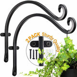 2 Pack Iron Hanging Plant Holder, Simple Wall Plant Hanger V1237-ZY-715-226