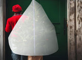 9.84 ft Upright Christmas Tree Storage Bag White Extra Large Jumbo Removal Disposal with Zipper V1259-DP01-A-1181