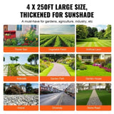 Weed Barrier Landscape Fabric 4*250FT Heavy Duty Woven PP Weed Control Mat V952-JBXBZ4250FT5TV2E2V0