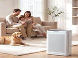 Devanti Air Purifier HEPA Air Cleaner Digital Display Bedroom White PURI-E-2008-WH