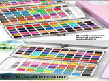 solid water colour paint set, watercolour supplies, art supplies, multiple colour options, V1102-120-61384-MLT-168COLOR