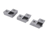 8PCS Square Tube Connector Aluminum 1 Inch 3 Way L Shaped Pipe Fitting 90 Degree Clamp Tube Corner V1294-YM0901-3114250095611