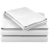 Queen Bed Sheet Set 1800 Series Microfiber, Deep Pocket, Soft & Breathable, White V63-953241