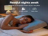 ROOMSENSE Reversible Dual-Sided Memory Foam Pillow, Ice-Cooling & Warm Fabric Sides, 55D Ultra-High XFKF-PL-1168R-WHX2
