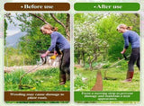 Natural Coconut Mulch Roll for Landscaping 118" L x 7.8 W Garden Edging Border Mat with 50 Pcs V1369-AZ3-W-16305