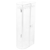 Rotating Jewelry Organizer Clear Plastic Necklace Bracelet Holder Daily Use V1369-AZ3-W-16816