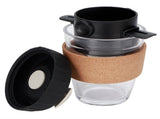 Reusable Drip Coffee Tea Holders Funnel Dripper Portable Stainless Steel Coffee FilterBlack V1294-YM0901-3118200171913
