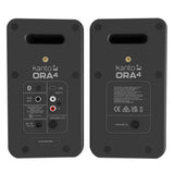 Kanto ORA4 140W Powered Reference Speakers with USB-C Input and Bluetooth - Black, Pair V398-KO-ORA4MB-I