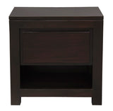 Amsterdam Solid Mahogany Timber 1 Drawer Bedside Table V199-BS001TAC