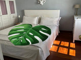Leaf Flannel Blanket Multi Functional Leaf Shape Blanket for Picnic Office V1294-YM0716-220707DJ02-3