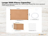 Social Hike Puzzle Board 1500 pcs - Rotating Tabletop with 4 Drawers and Cover V238-SUPDZ-41228495224912