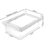 Refrigerator Pull Out,Snap On Drawer Fridge Mate,Fridge Storage Box/Drawers/Rack, Refrigerator V1189-LWWAL-20260401-06131