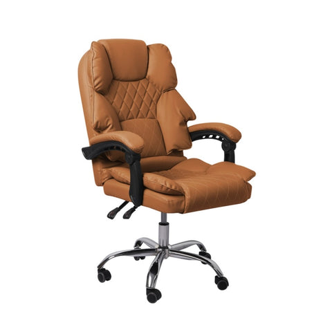 Levede Gaming Chair Office Computer Brown No Footrest OF1037-BR-NOP