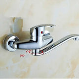 Wall-mounted faucet , Brass material, 5 cm Spout Reach, 15 cm Connection Spacing, cold V1189-LC-LY-00010
