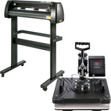 5 In1 12" X 15" Heat Transfer Press 28 Inch Vinyl Cutter Machine Kit Software V952-FM1151+KZJ-720001V3