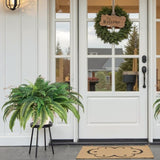 VEVOR Artificial Boston Fern Large Plastic Fern 80 Branches Indoor Outdoor Decor V952-XDSRZJLZWBHH076QJ001V0