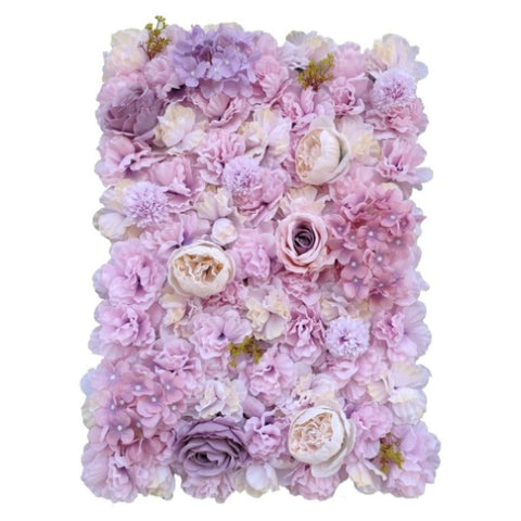 Artificial Flower Wall Backdrop Panel 40cm X 60cm Faux Pink Flowers V77-1193825