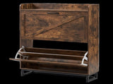 Levede Shoe Cabinet 2 Flip Drawers Storage Organiser Removable Shelf Hallway EA0294-WA-2-AU
